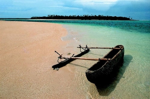 Tonga islands outrigger