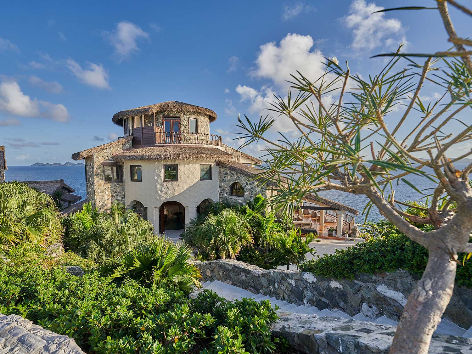 A villa overlooking the ocean on the British Virgin Islands.
