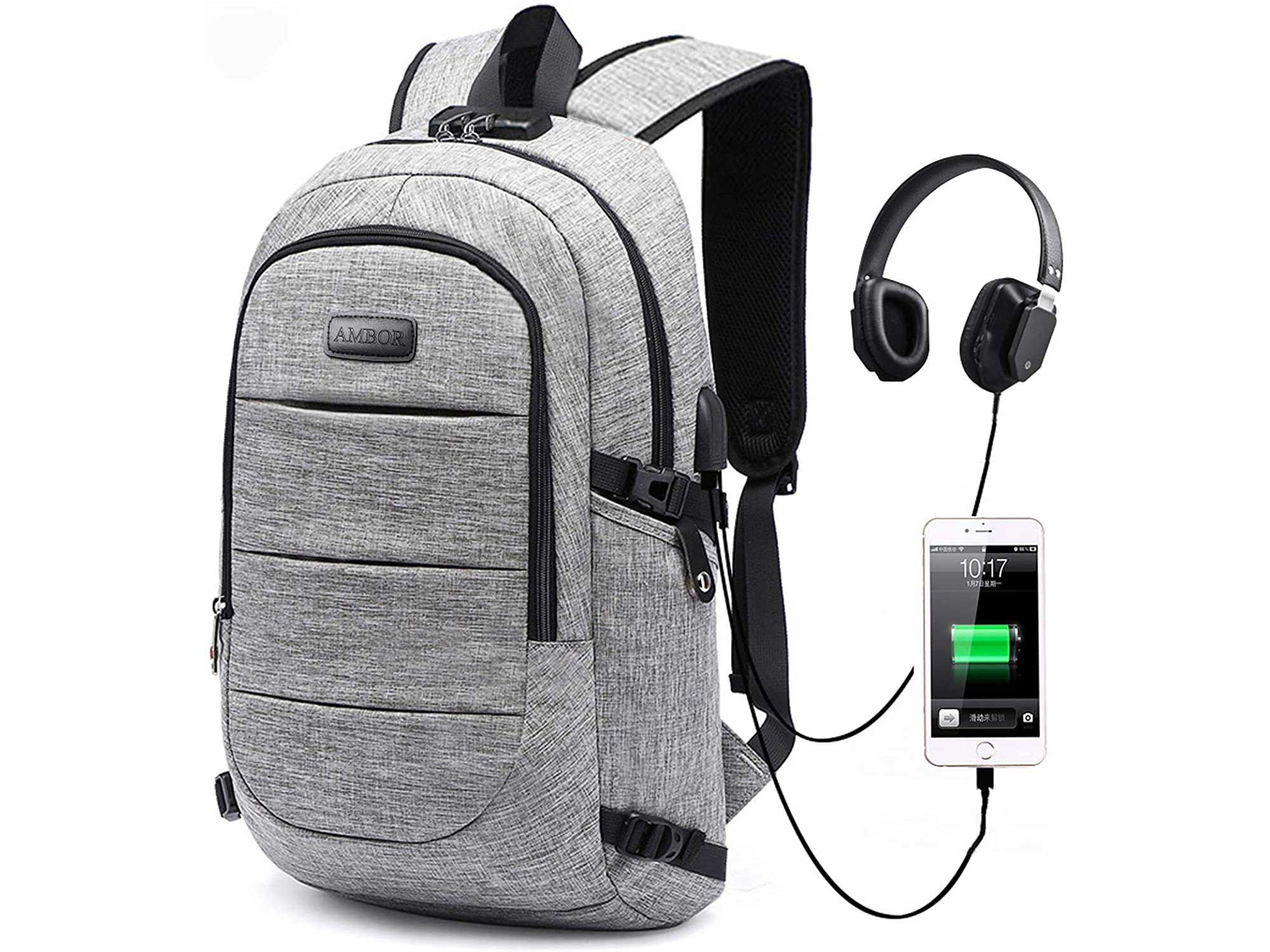 AMBOR backpack with charger