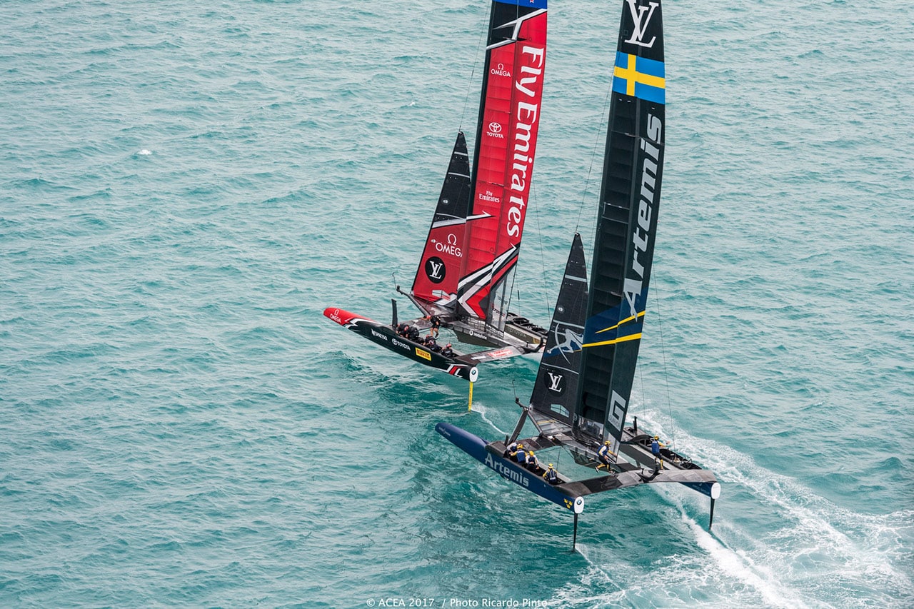 2017 America's Cup - America's Cup trophy is traveling in good company