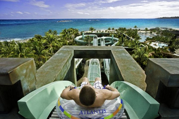 atlantis surge water slide