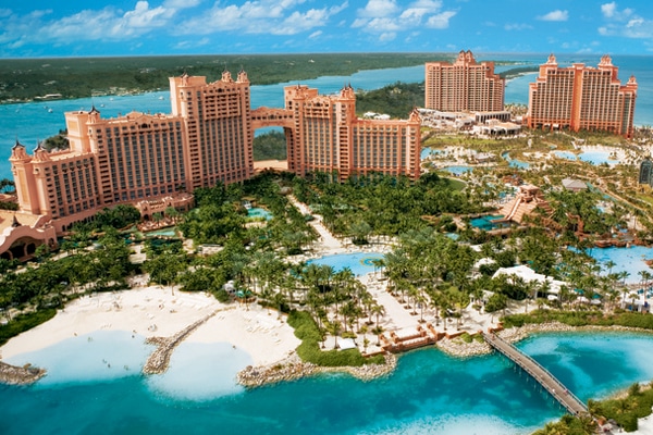 atlantis the cove view bridge