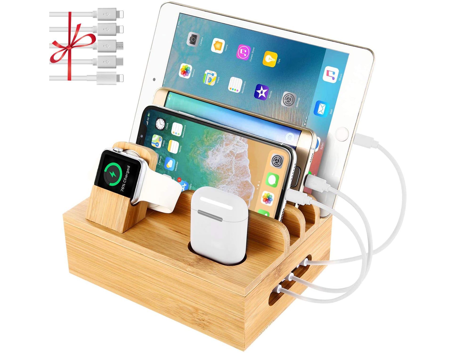 bamboo charging station