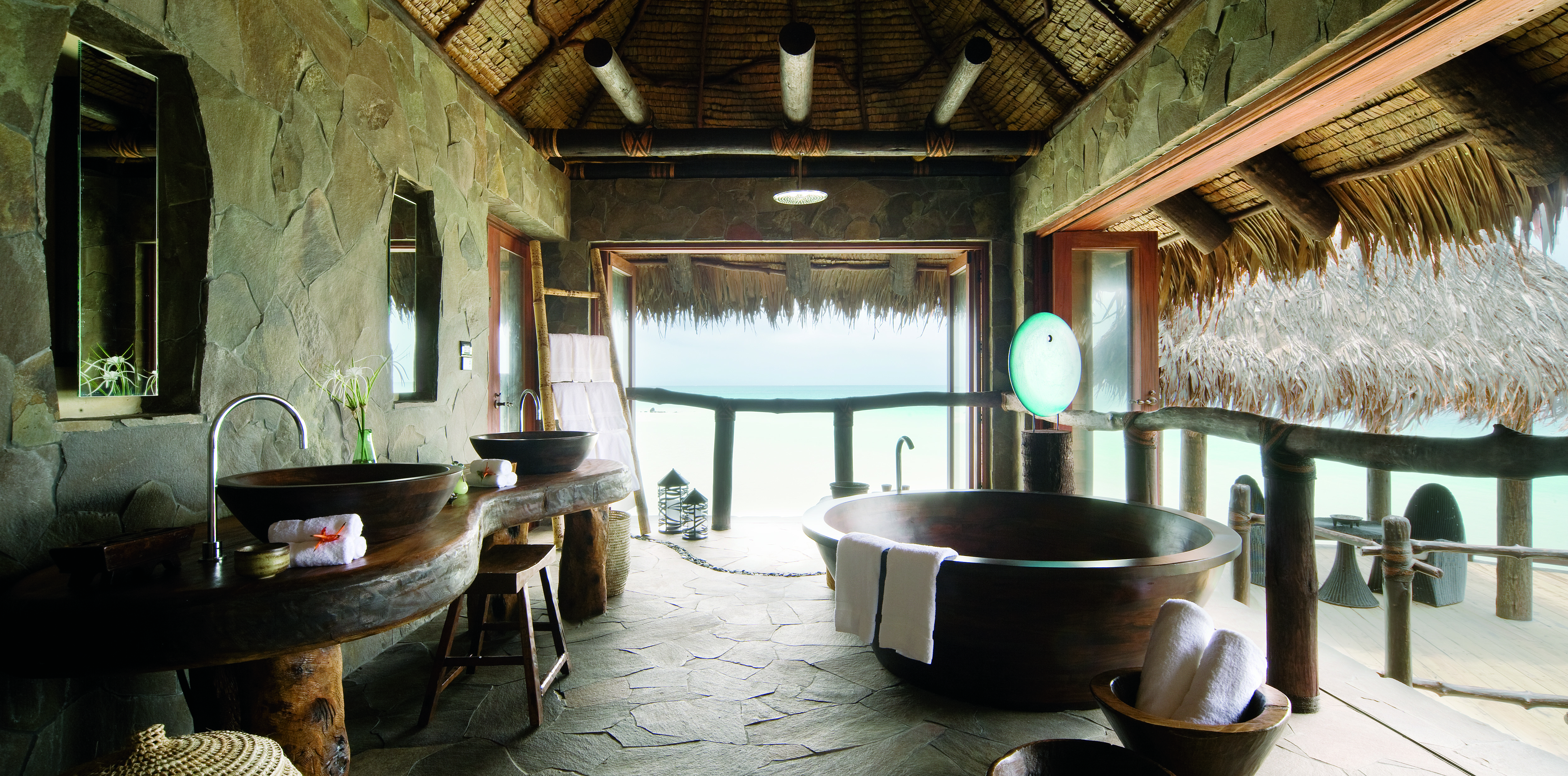 Laucala Island Resort Fiji Bathroom Views