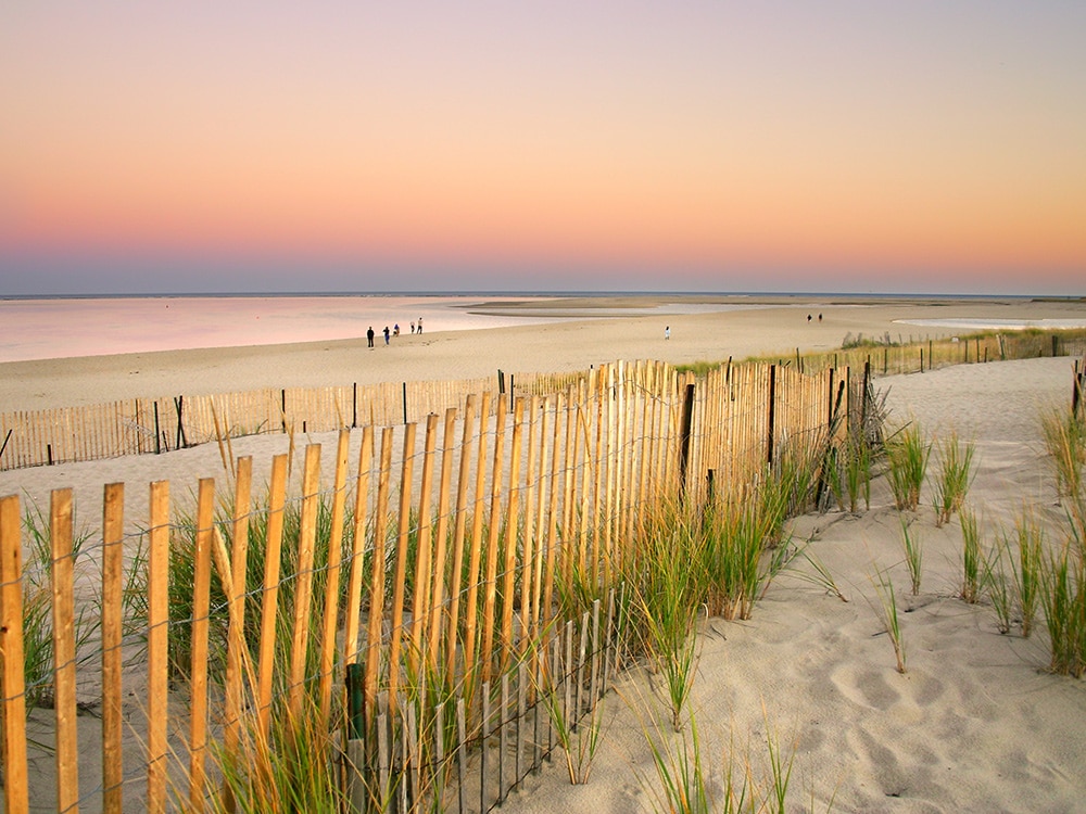 A beach in Cape Cod, Massachusetts