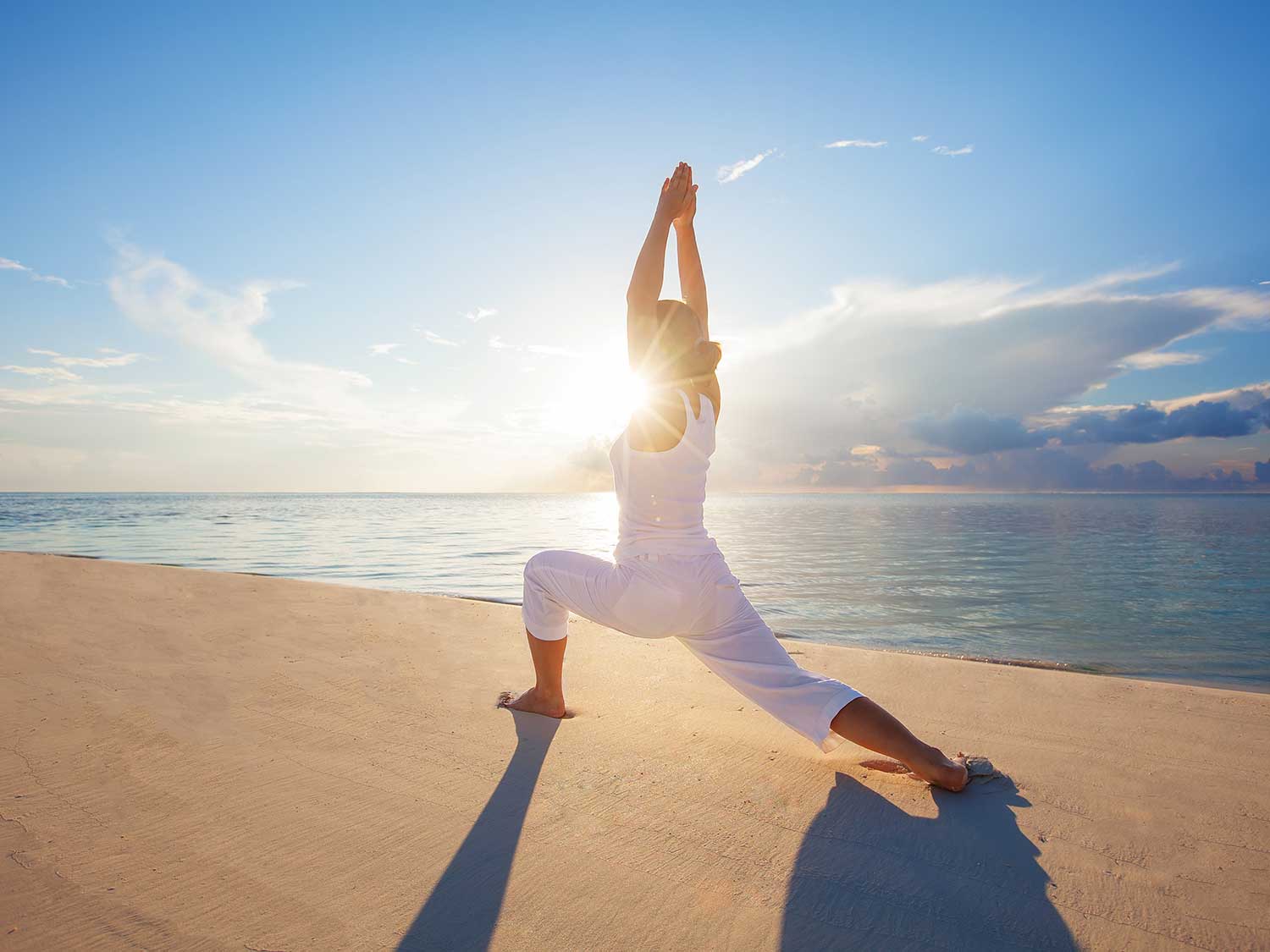 beach yoga