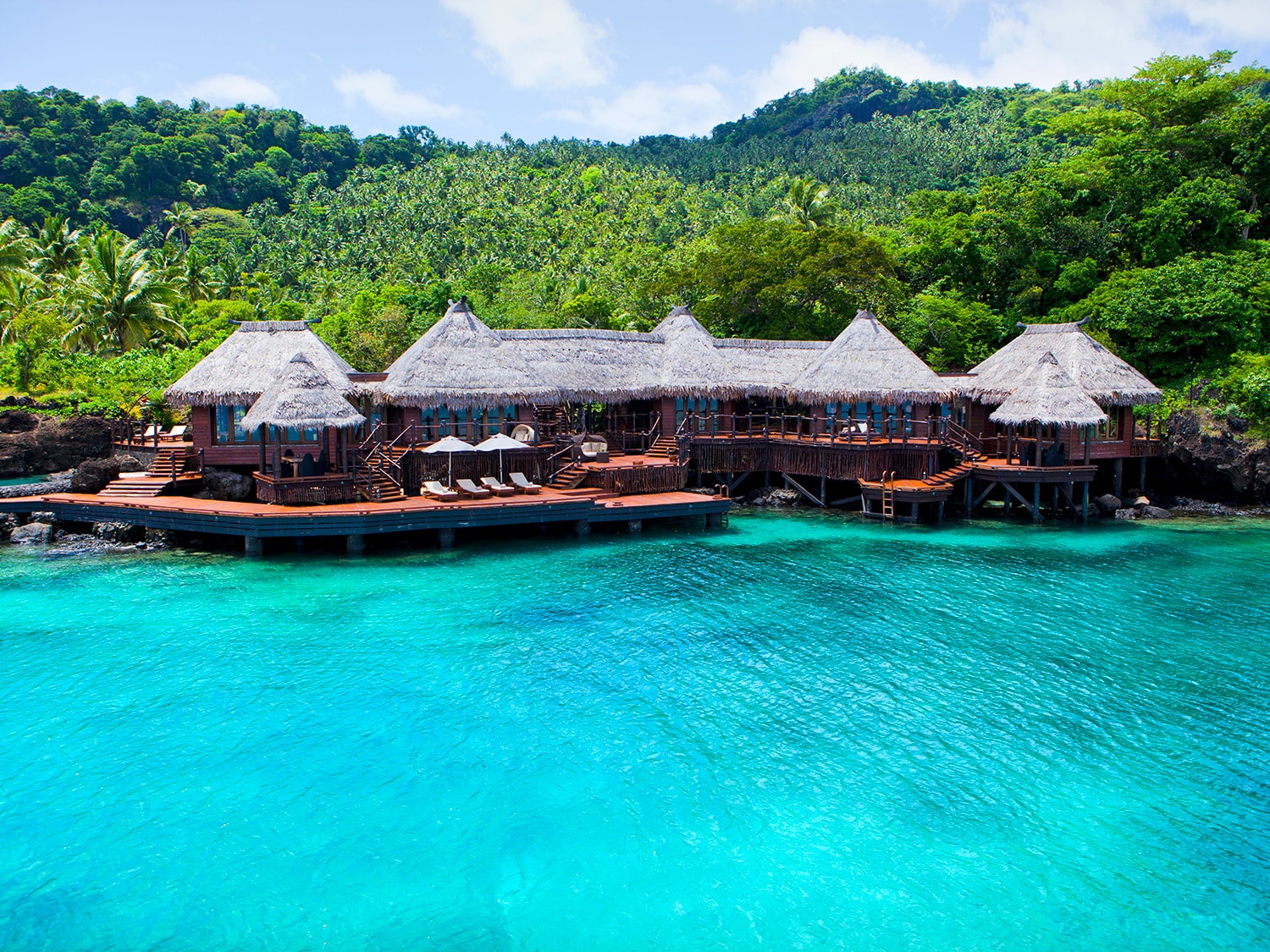 The two-bedroom Overwater Villa at Laucala Island.