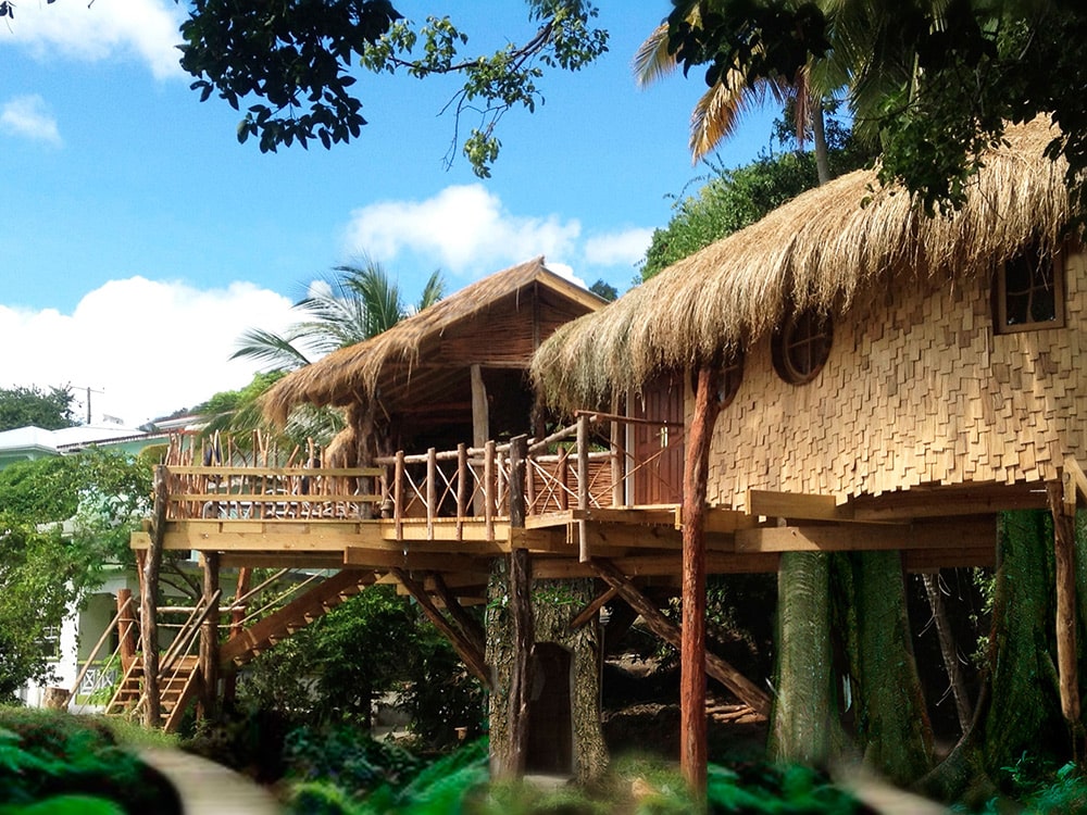 Tree house in St. Lucia