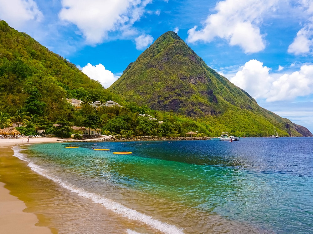 Best Beaches in the Caribbean: Jalousie Beach, St. Lucia