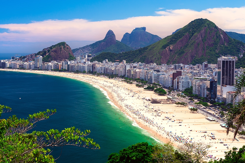 Brazil Beaches, Rio de Janeiro beach for Summer Olympics 2016: Copacabana