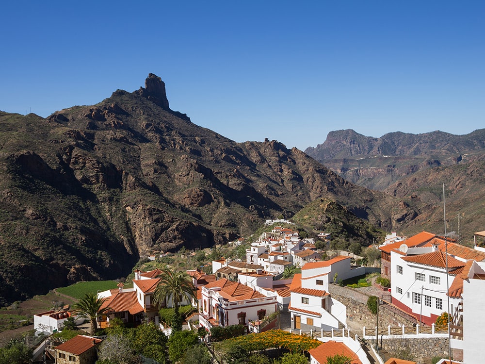 The mountain village of Tejeda on Gran Canaria