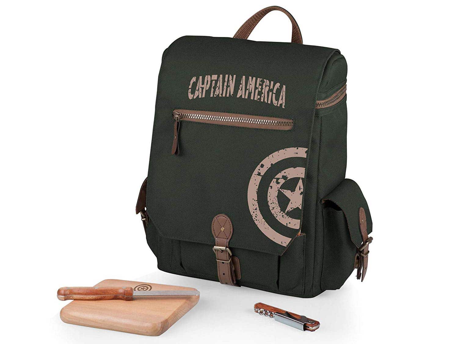 Marvel Captain America Moreno 3-Bottle Wine and Cheese Tote
