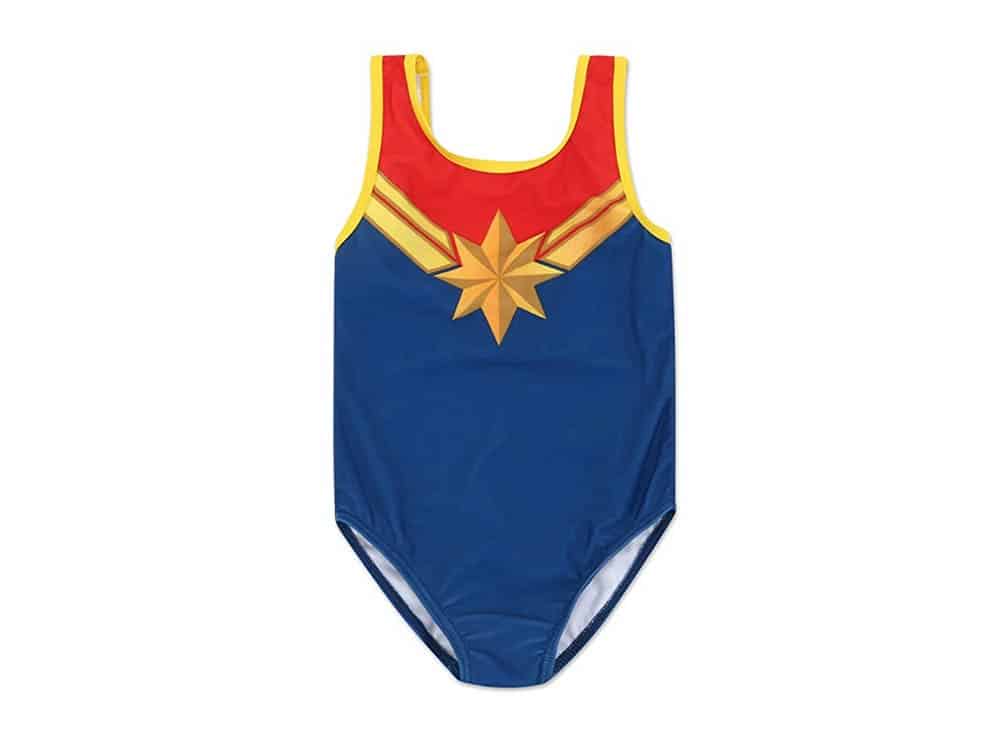Dreamwave Girls' Captain Marvel Swimsuit