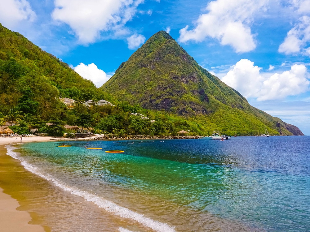 Caribbean Hurricane Update: The Pitons, St. Lucia
