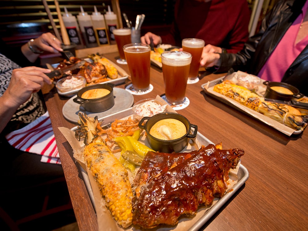 craft beer and ribs