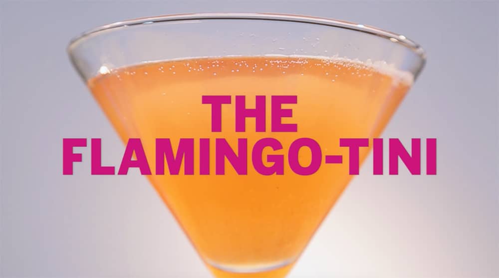 Champagne cocktails for New Year's Eve | Drink Recipes: The Flamingo-tini