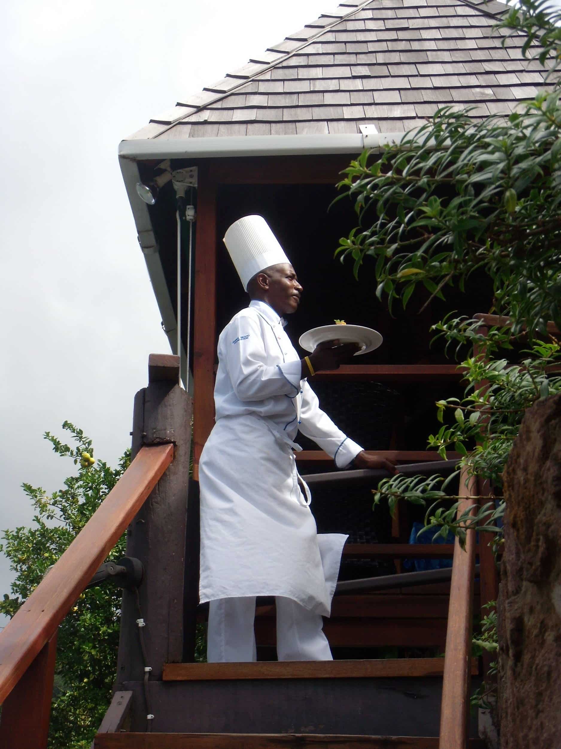 Chef Orlando Satchell of Dasheene's on St. Lucia