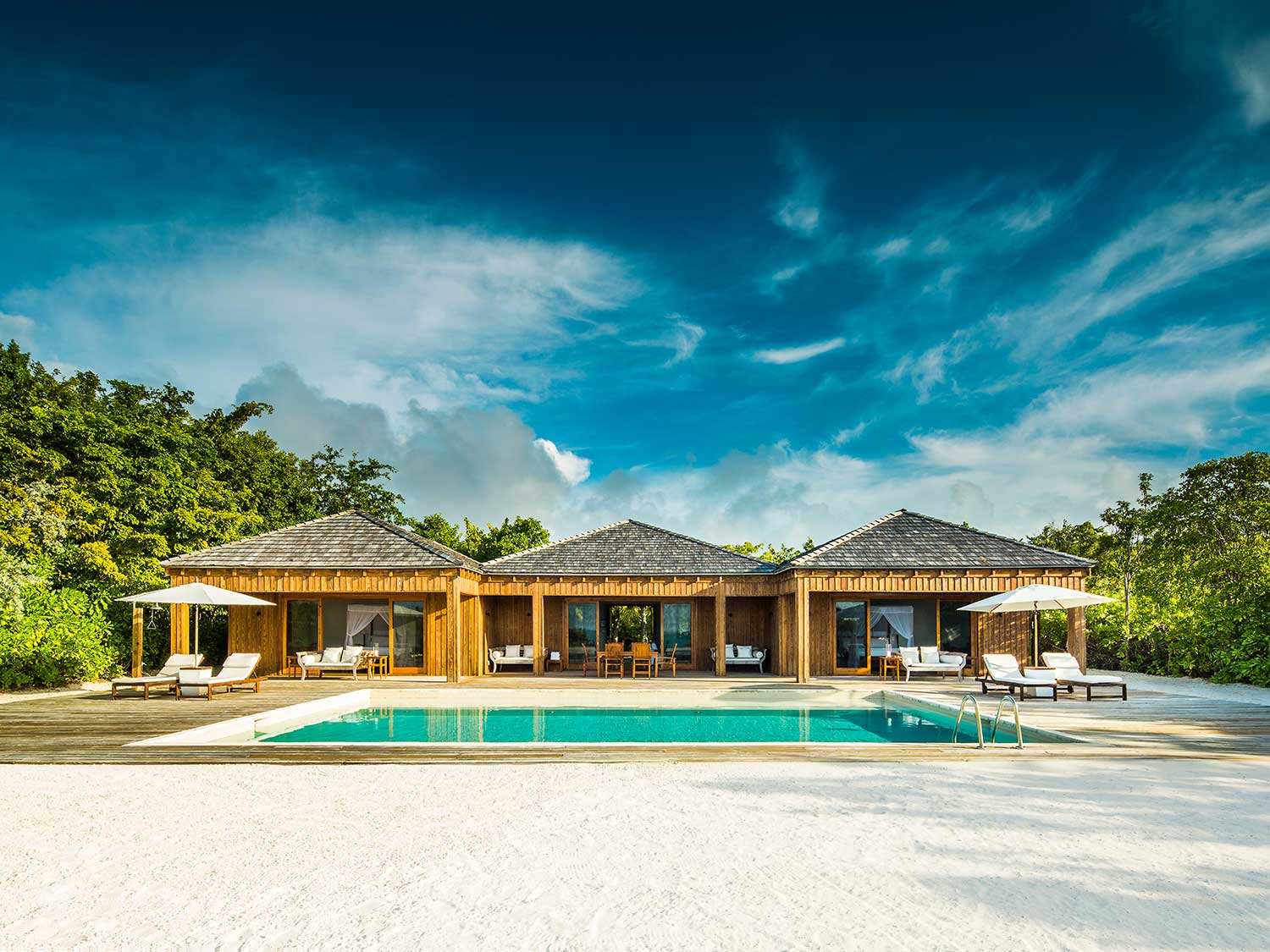 COMO Parrot Cay features private beach villas