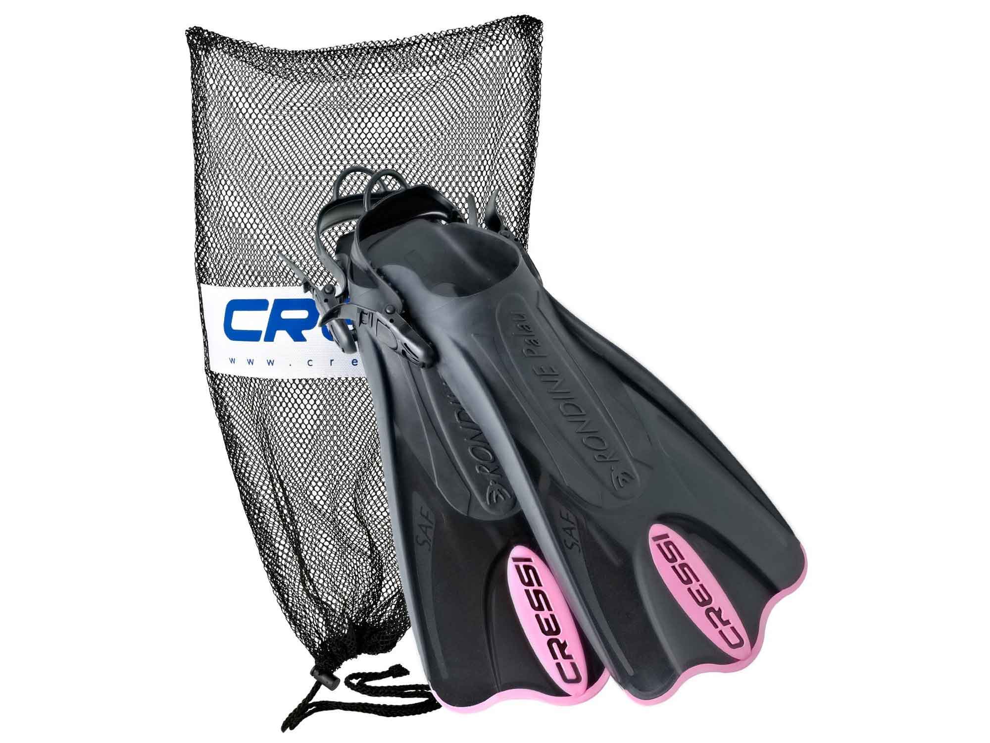 Cressi Palau Short Snorkeling Swim Fins with Mesh Bag