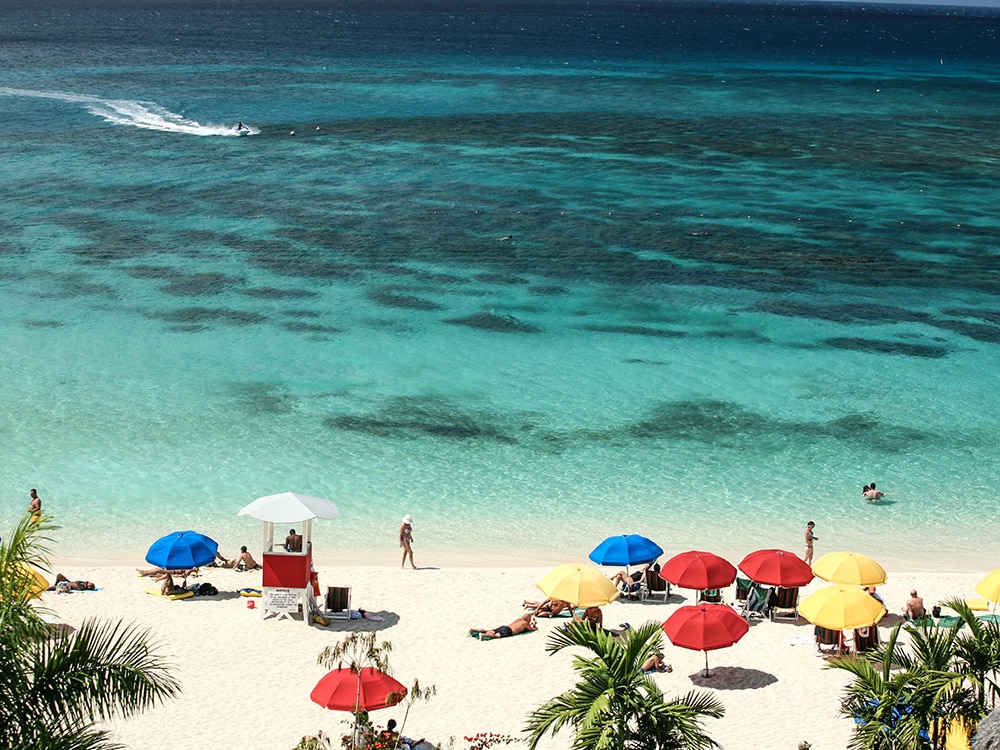 A beach in Montego Bay, Jamaica