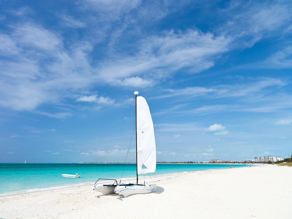 A beach in the Turks and Caicos Islands
