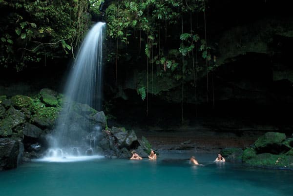 Secret caribbean islands-emerald-pool,dominica