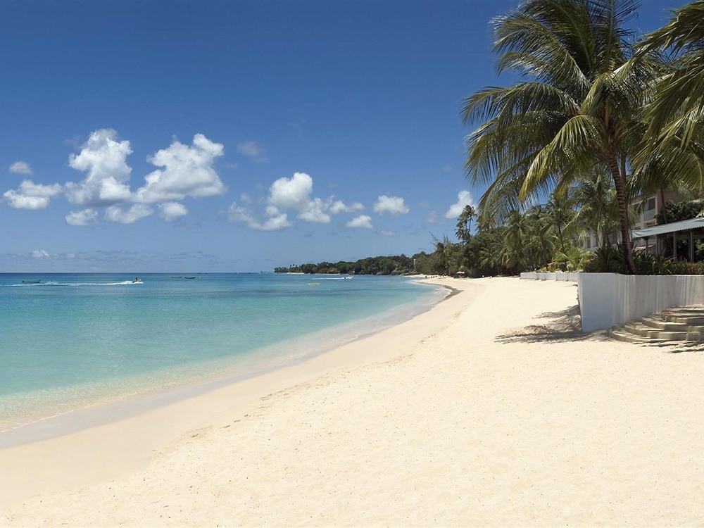 The beach at Fairmont Royal Pavilion