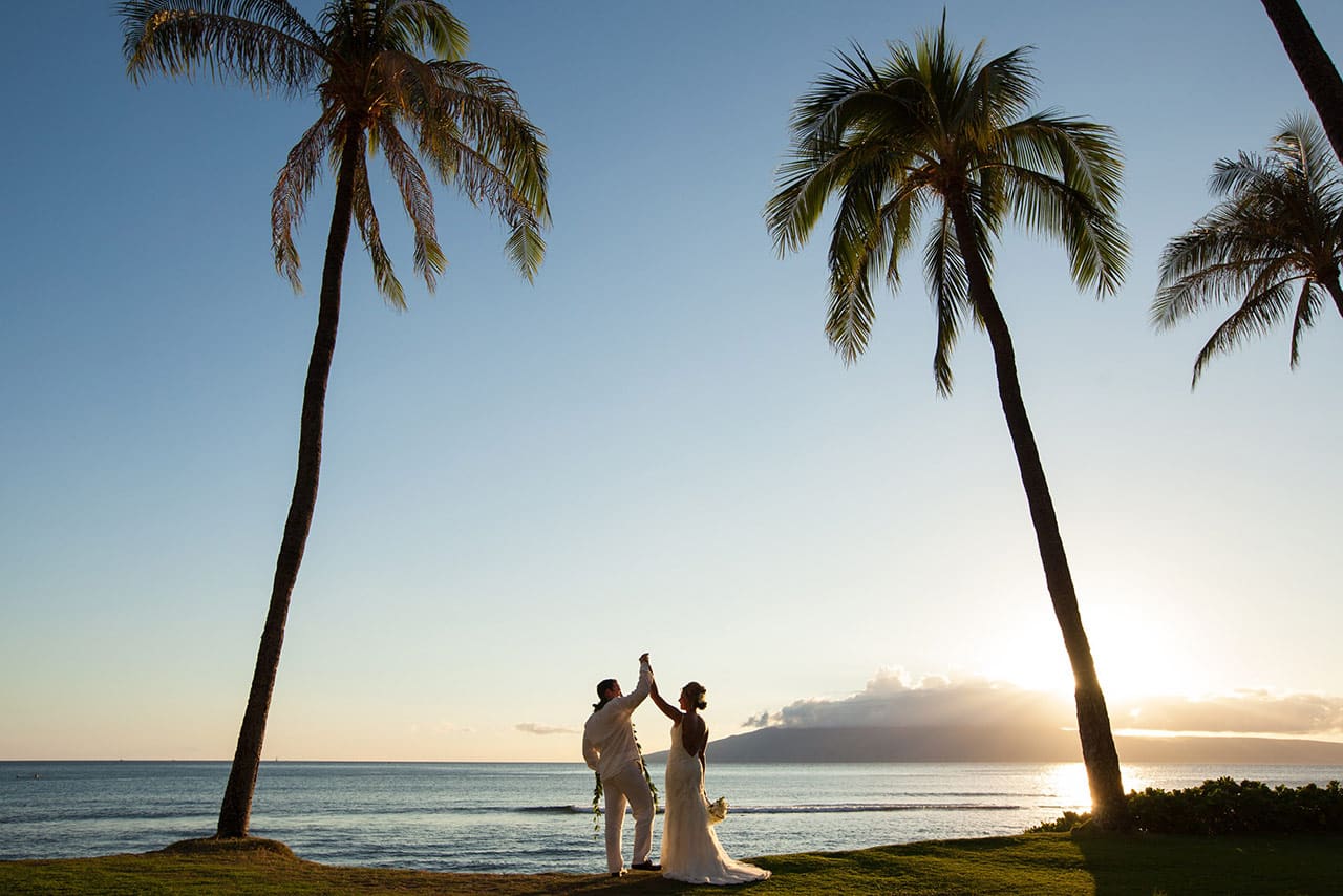 Hawaii wedding venues | Maui weddings | Hyatt Regency Maui sunset