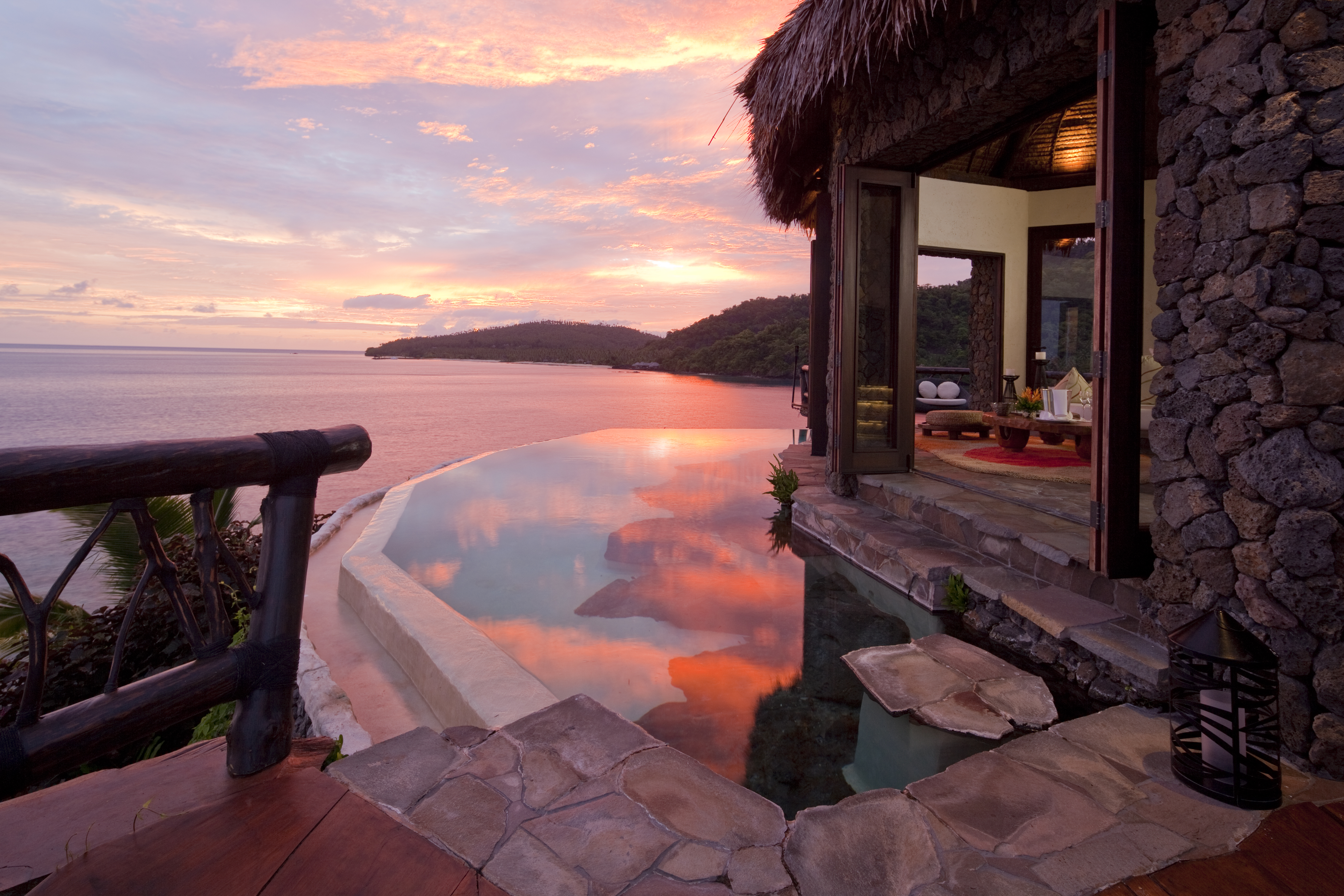 Laucala Island Resort Peninsula Villa Living Room