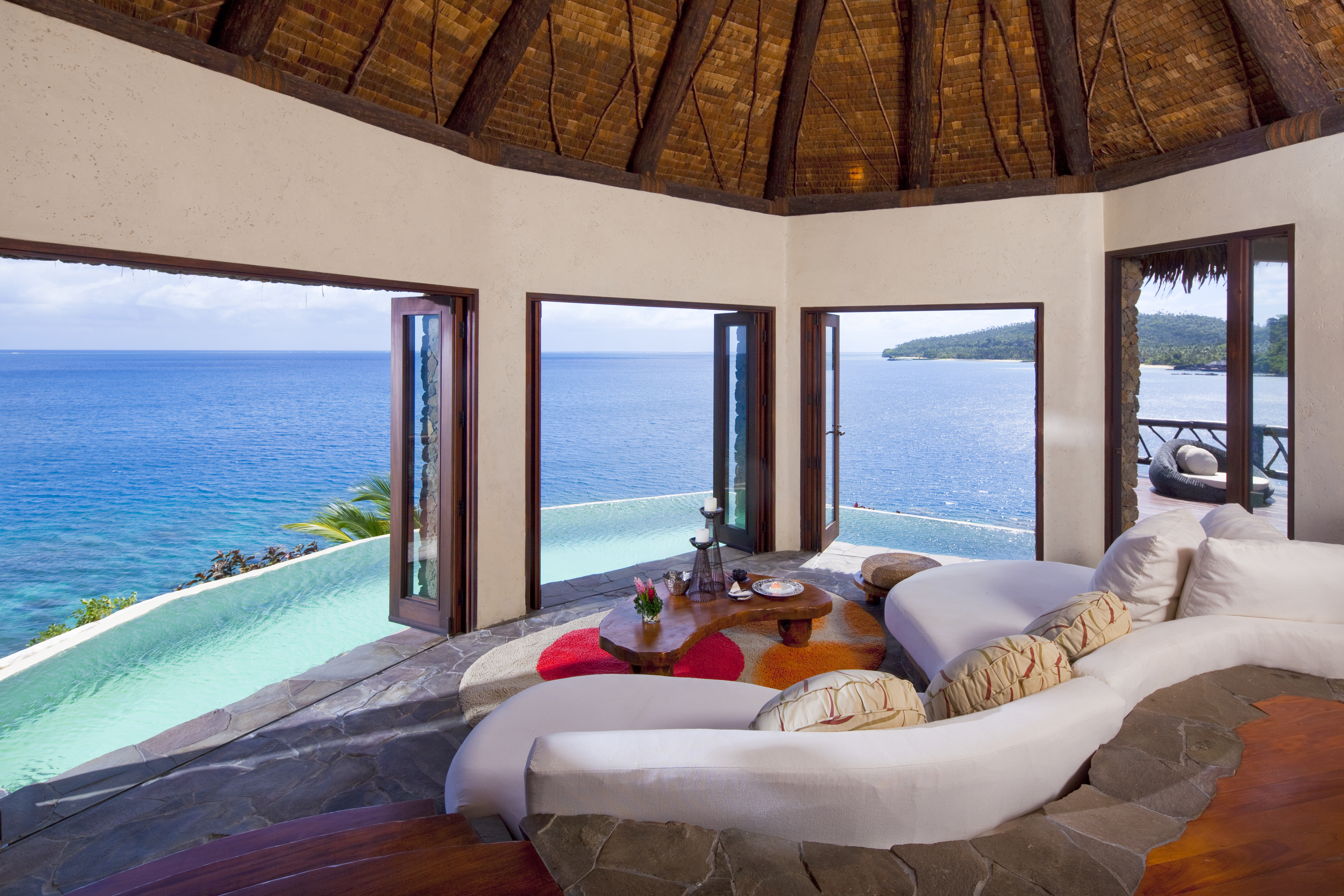 Laucala Island Resort Fiji Peninsula Villa Lounge