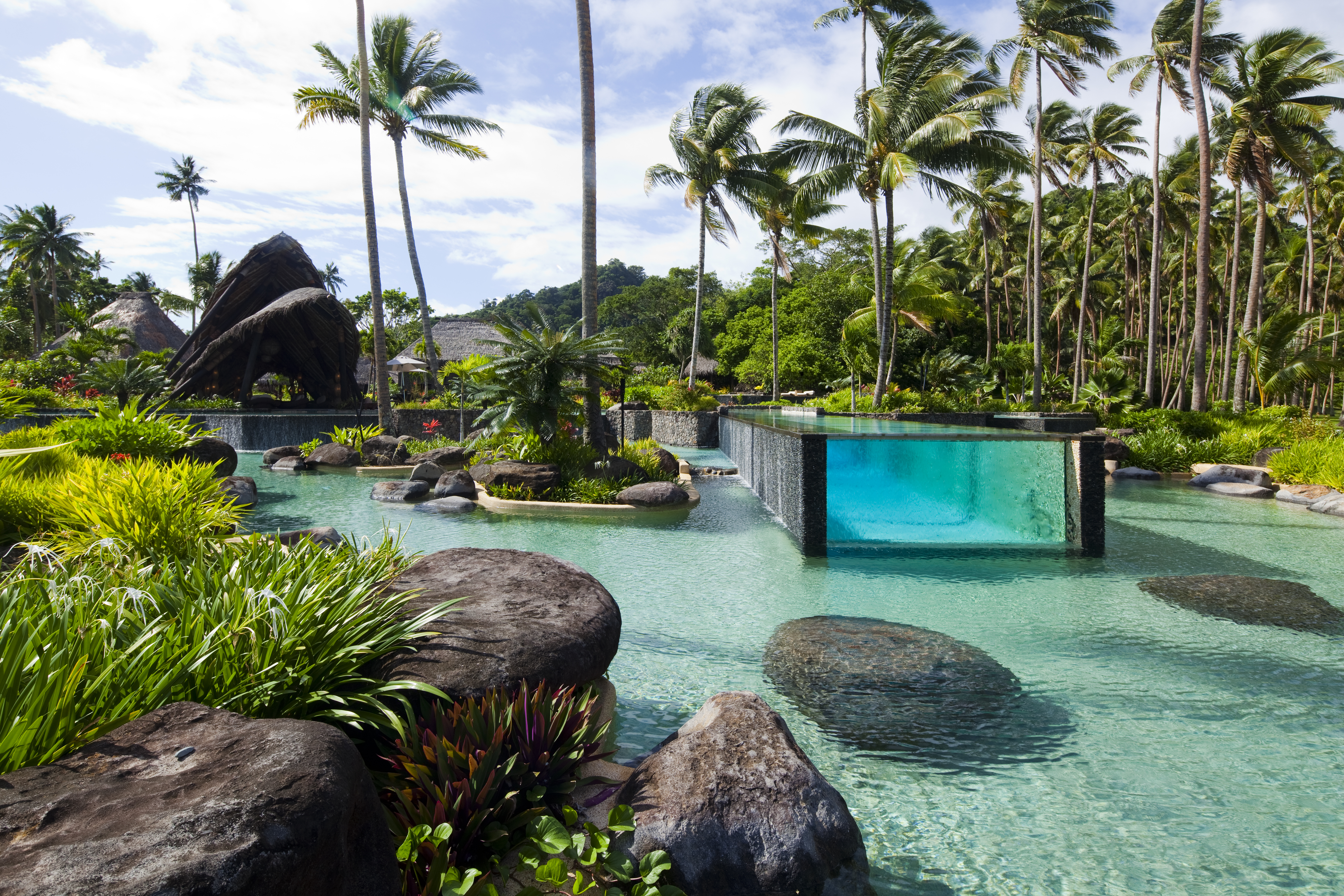 Laucala Island Resort Fiji Main Pool View