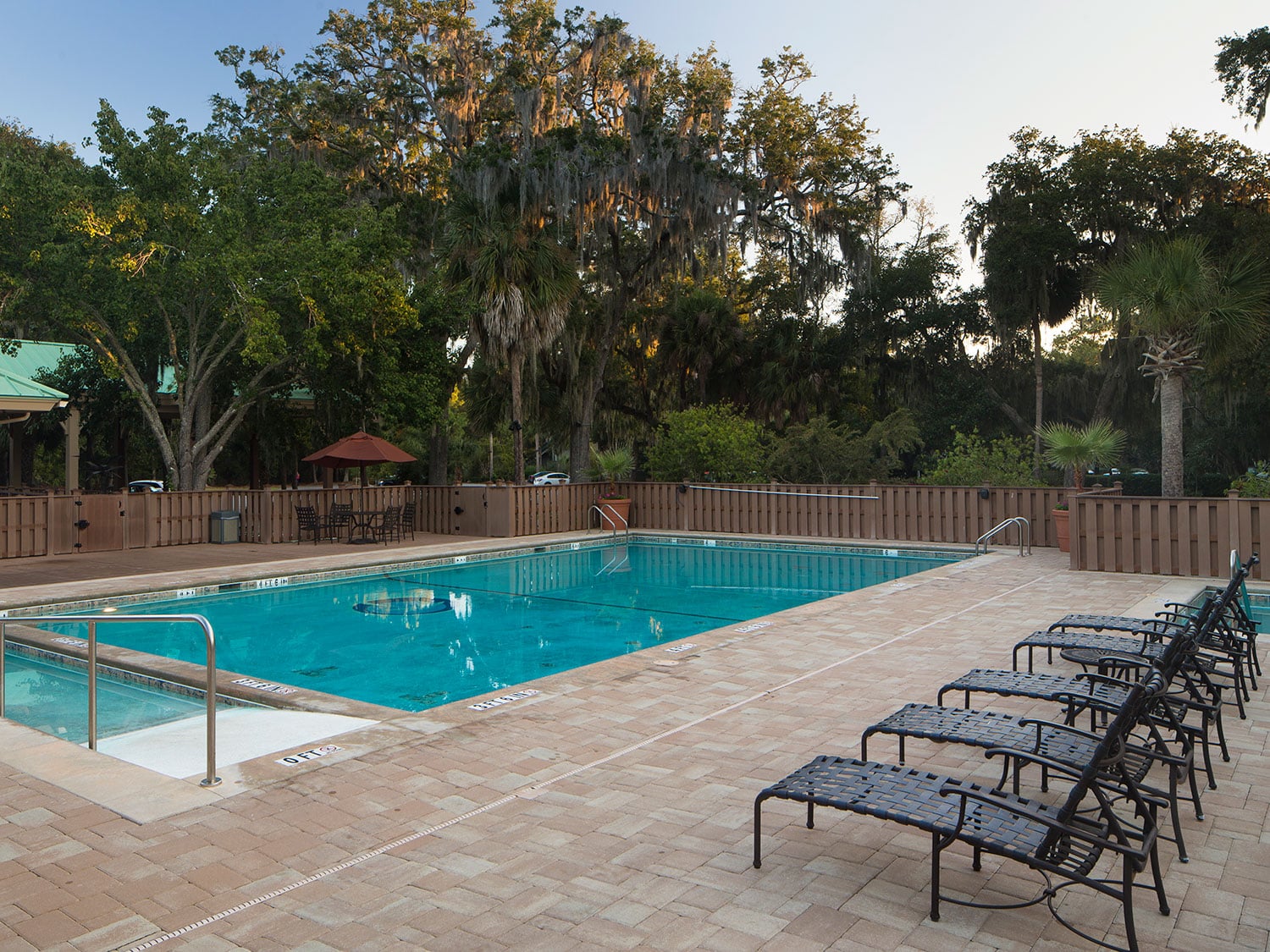 A pool at the Hilton Head Health Wellness Resort.