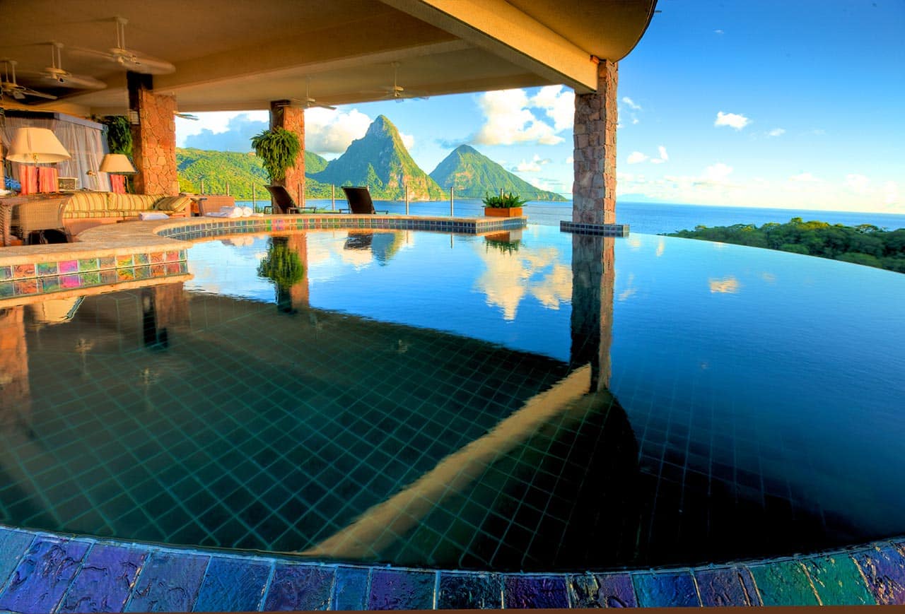 Best Hotels with Pools: Jade Mountain