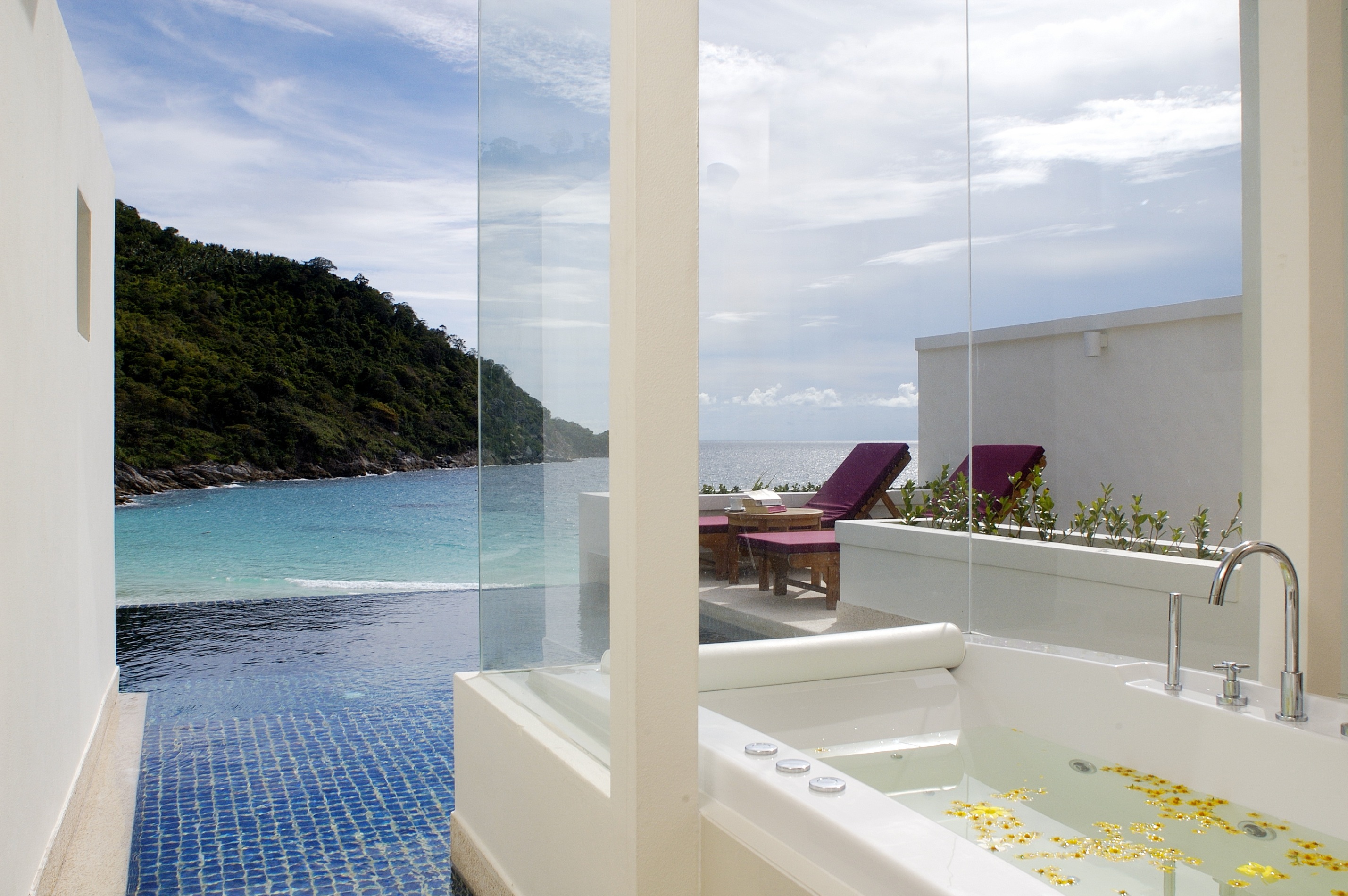 Best Bathrooms With a View | Phuket | The Racha Resort