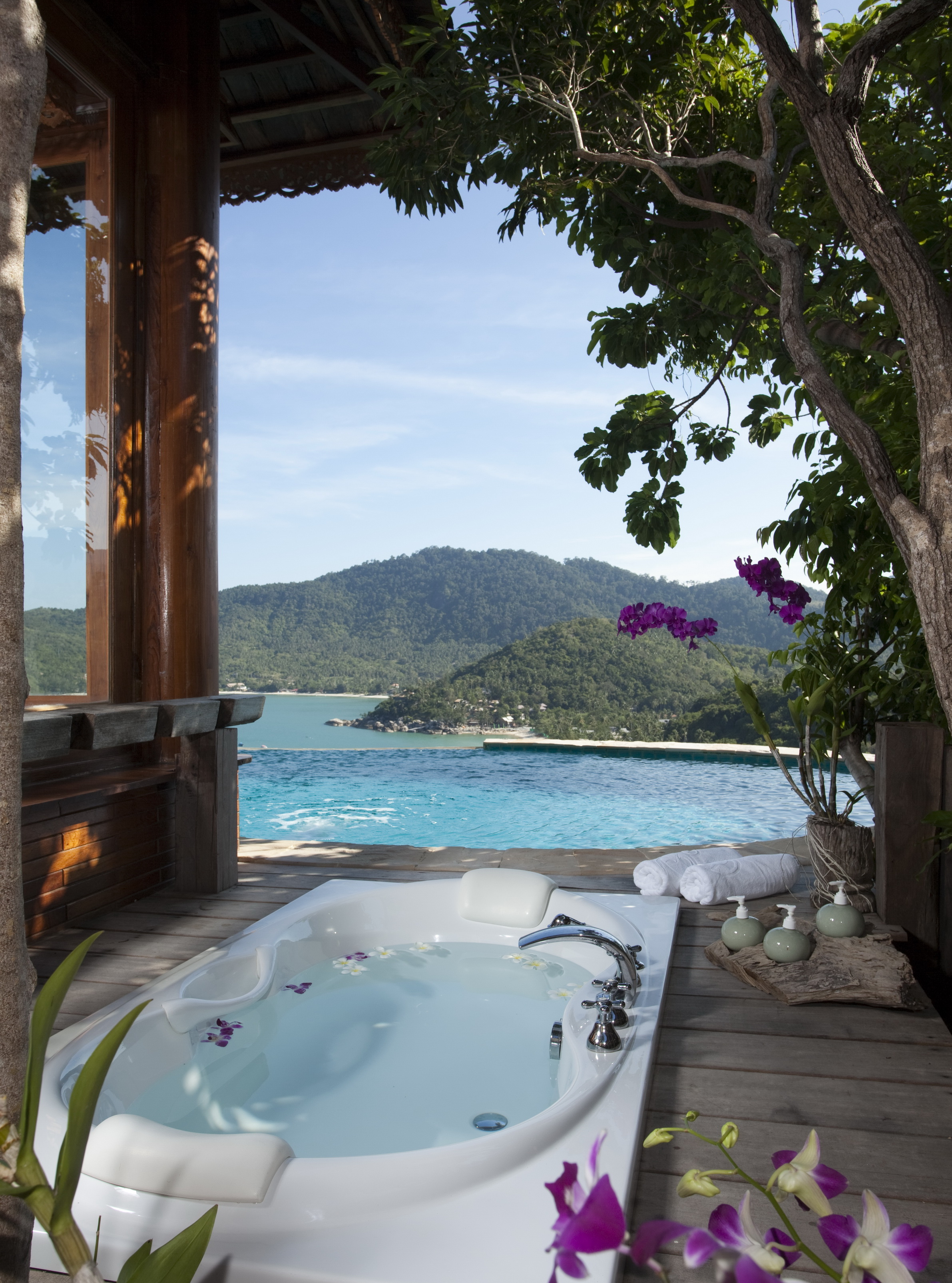 Best Bathrooms with a View | Santhiya Koh Phangan Resort & Spa