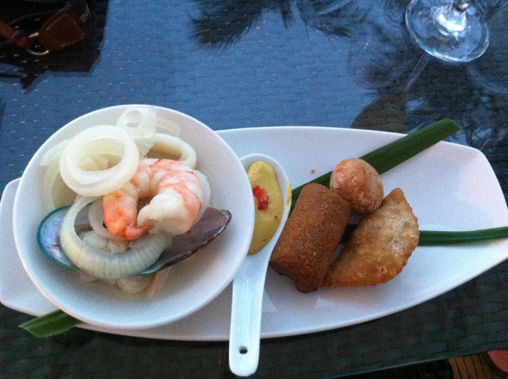 Aruba Bucuti beach resort dish