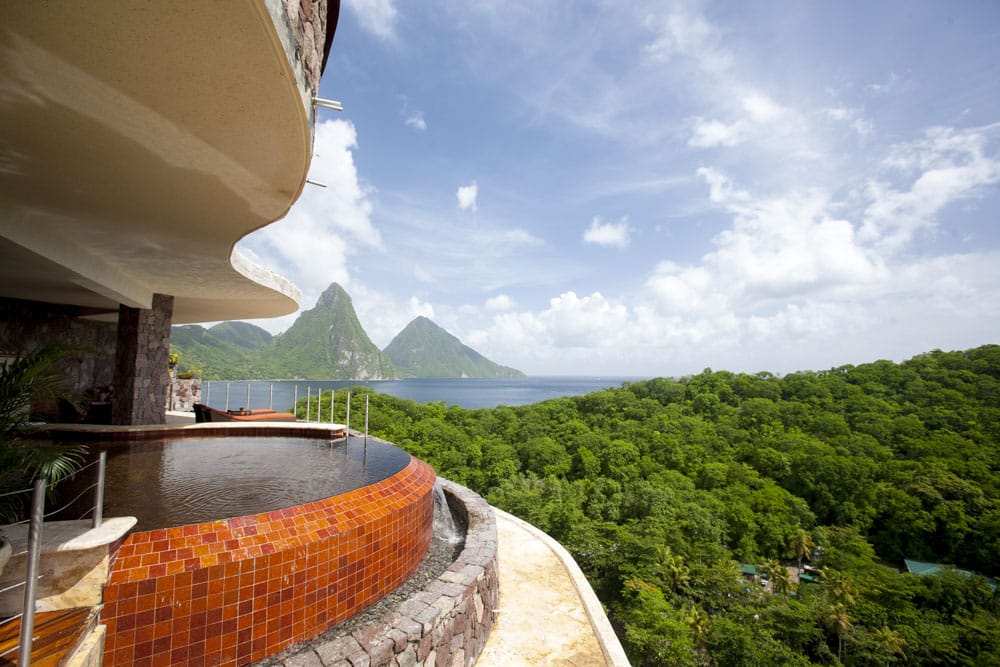 Best hotel pools: Pitons Beach, St. Lucia