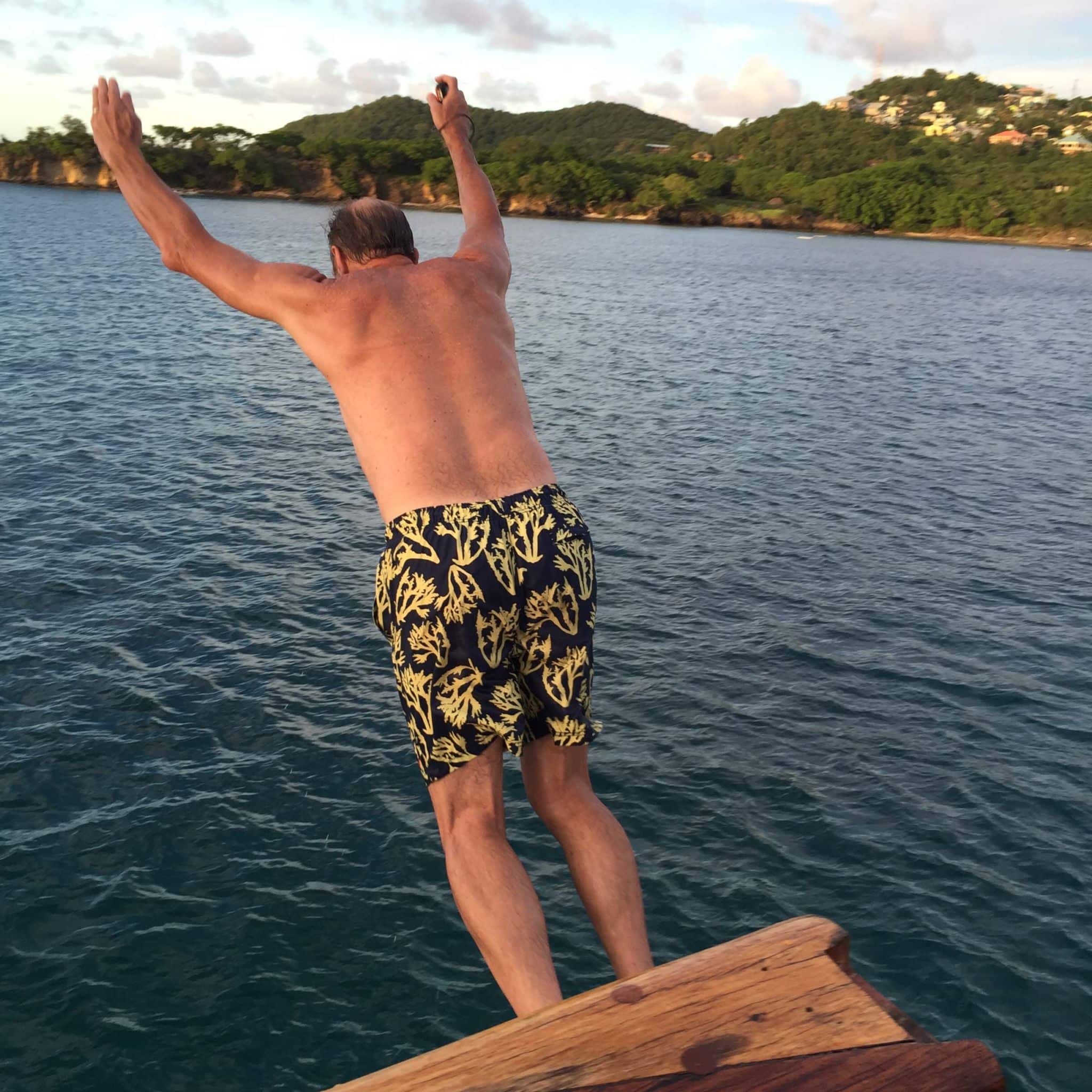 Leaping from the side of the ship for a swim is a highlight for many guests.