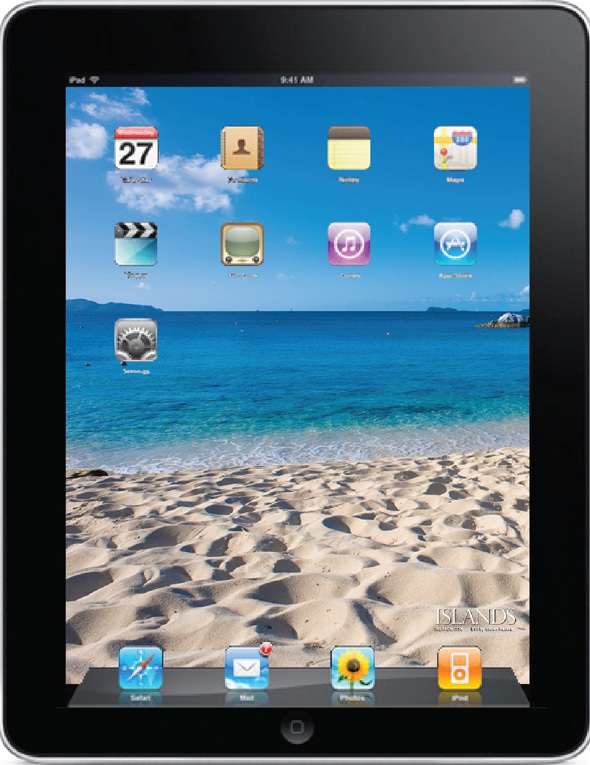 ipad wallpaper bvi beach mockup