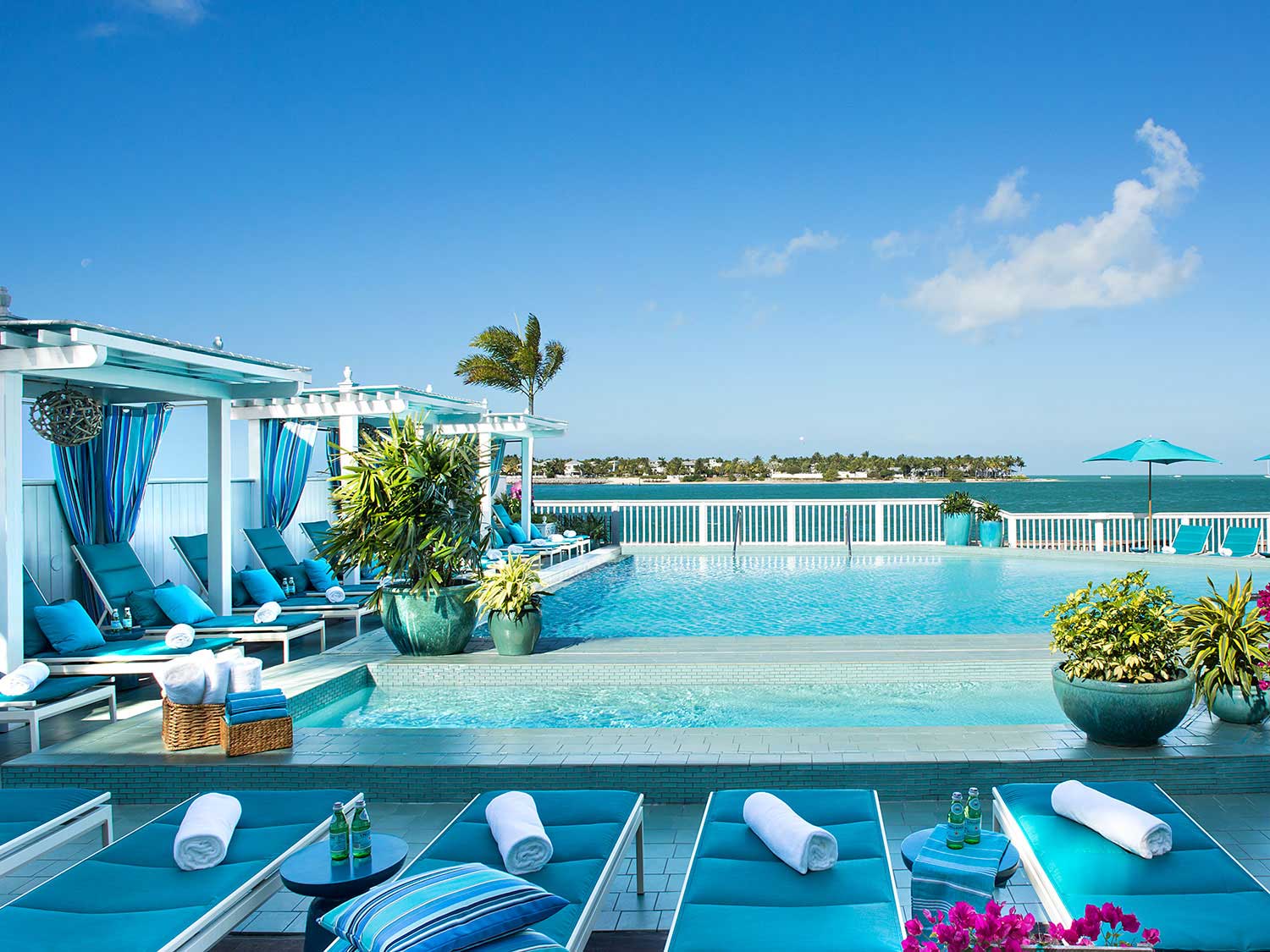 A pool with a gorgeous view at Ocean Key Resort and Spa