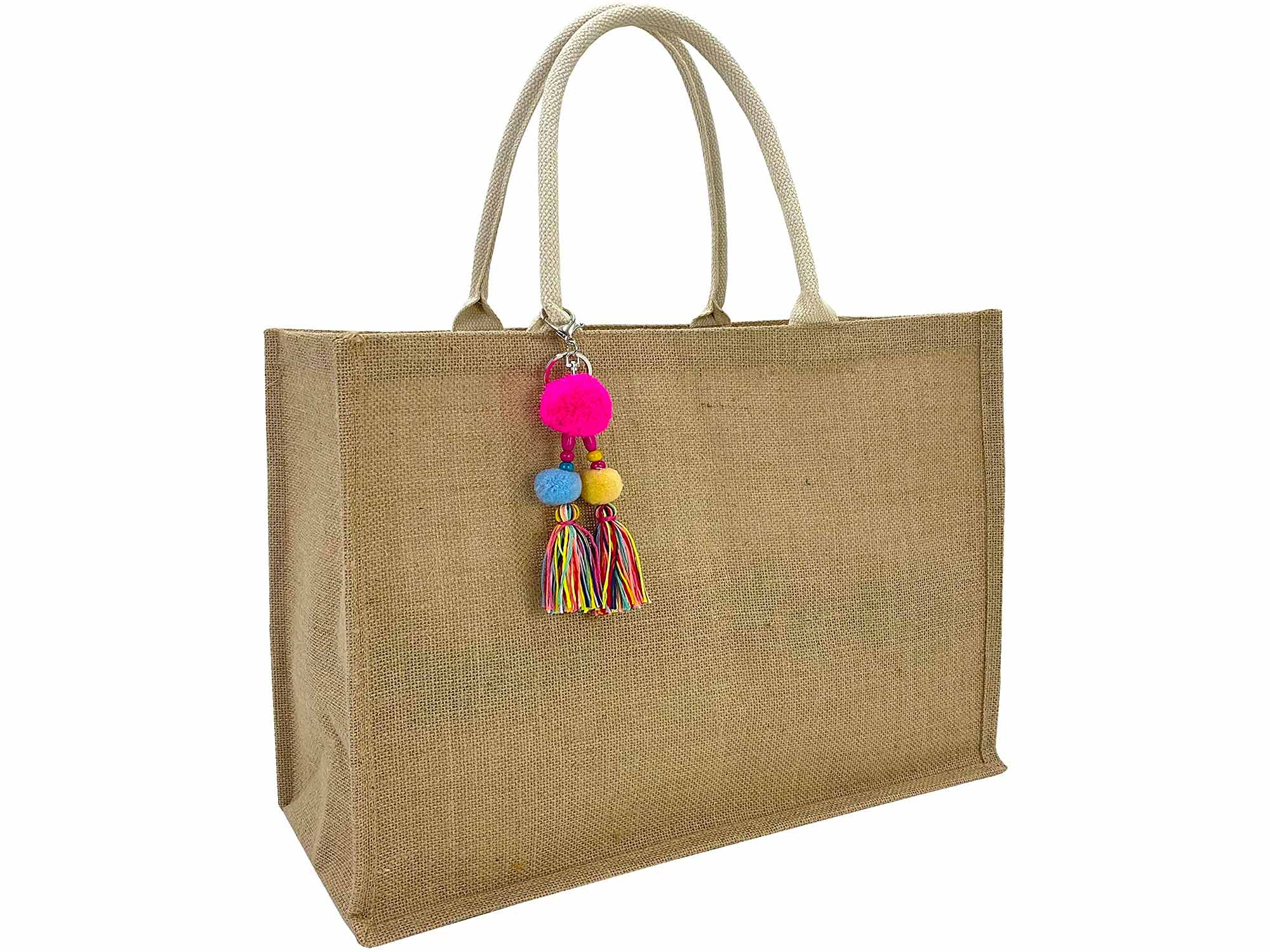 Hibala Woven Large Beach Bag Straw Bag Beach Tote Handmade Weaving Shoulder Bag Tassel Bag Handbag