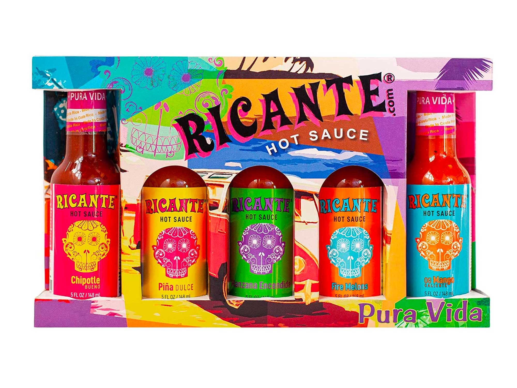Ricante Hot Sauce 5-Flavor Assortment Gift Box