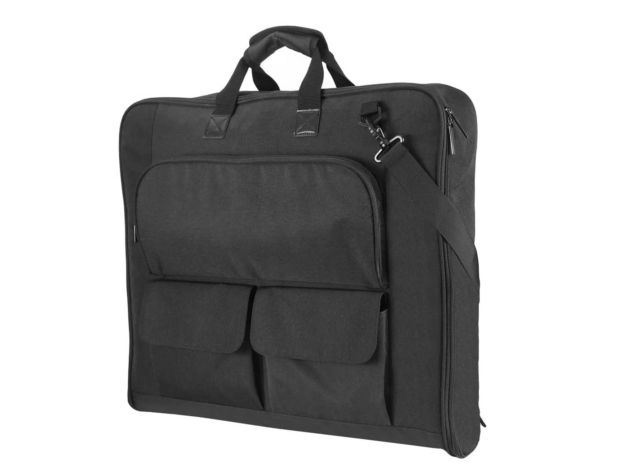 Carry On Garment Bag, Garment Bags for Travel Business Trips with Shoulder Strap - Waterproof Foldable Luggage Suit Bags for Men Women