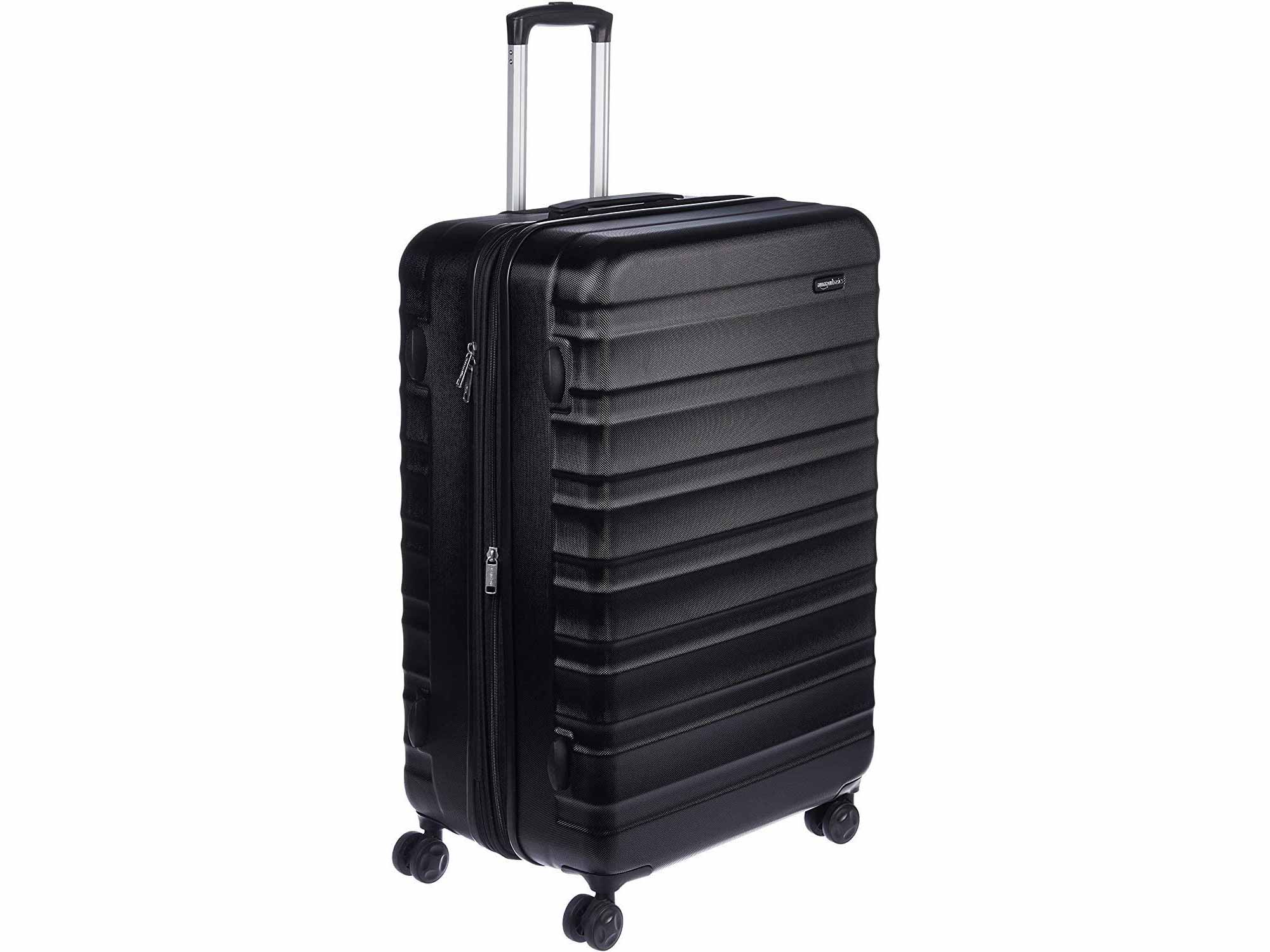 AmazonBasics Hardside Spinner Suitcase Luggage - Expandable with Wheels - 30 Inch, Black