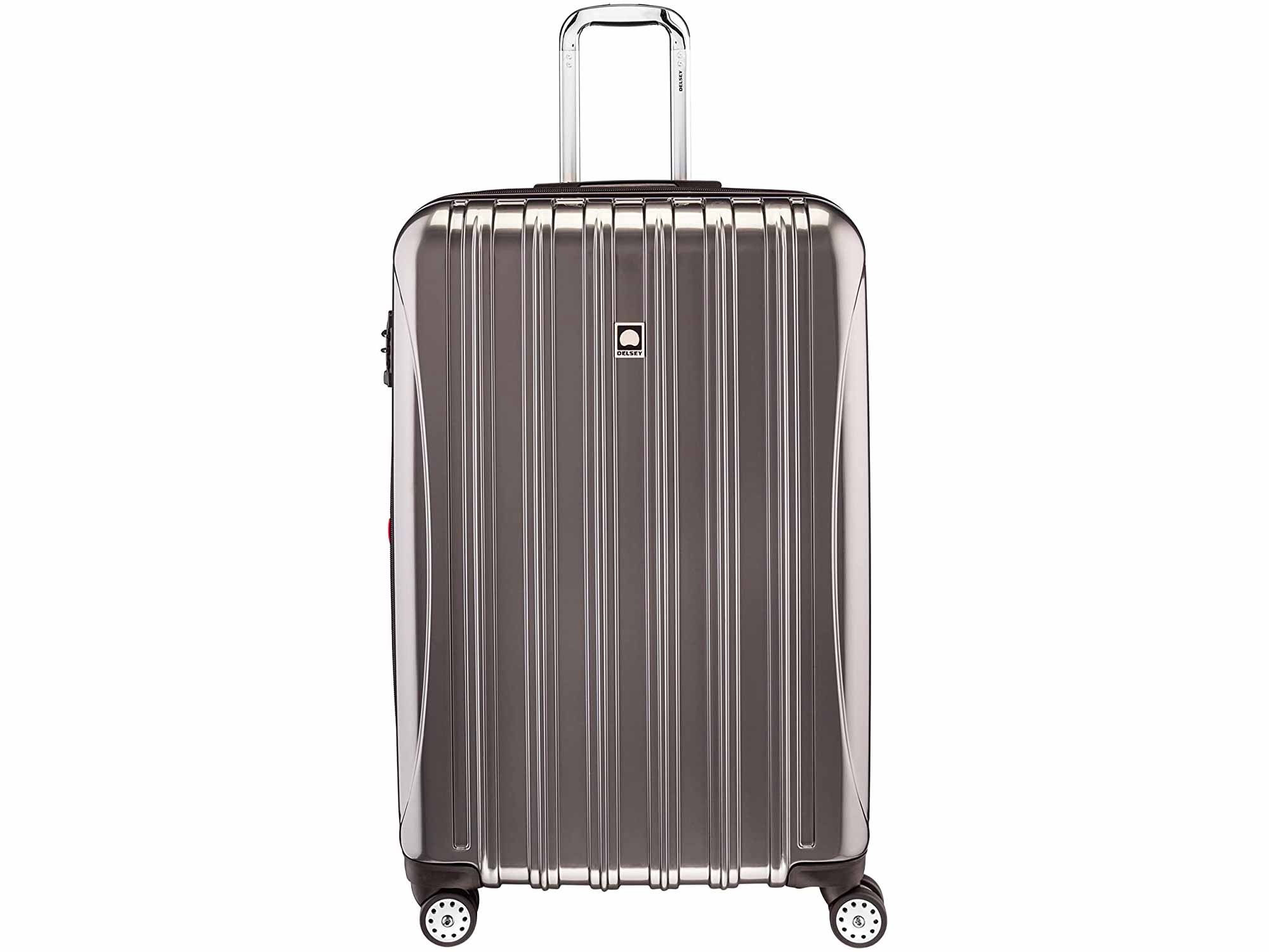 DELSEY Paris Helium Aero Hardside Expandable Luggage with Spinner Wheels, Titanium, Checked-Large 29 Inch