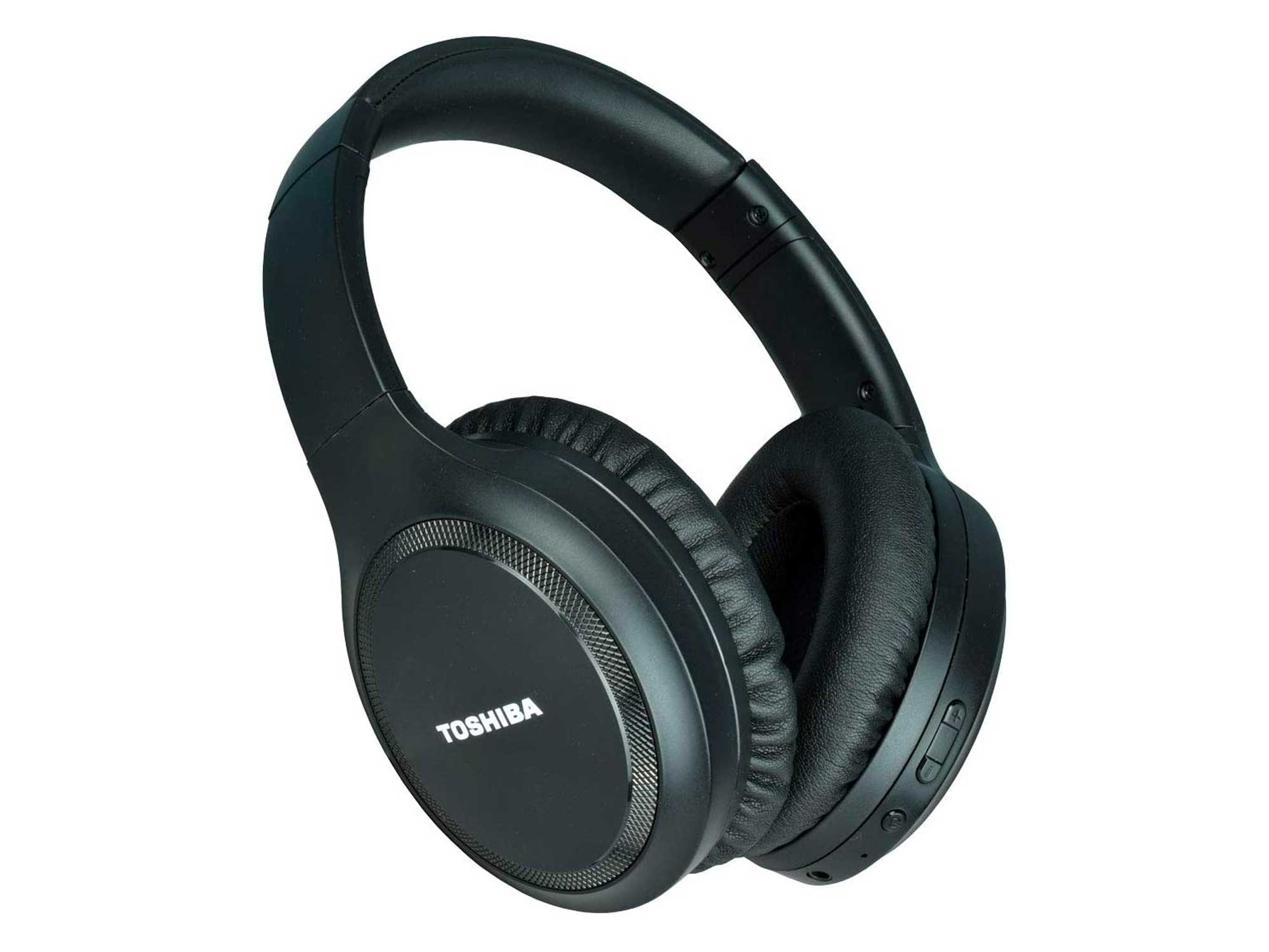 Toshiba Noise Cancelling Bluetooth Headphones | Wireless Over Ear Headphones | Bluetooth Headset with Microphone | 20 Hours of Talk & Music Time | 33 FT Operating Range