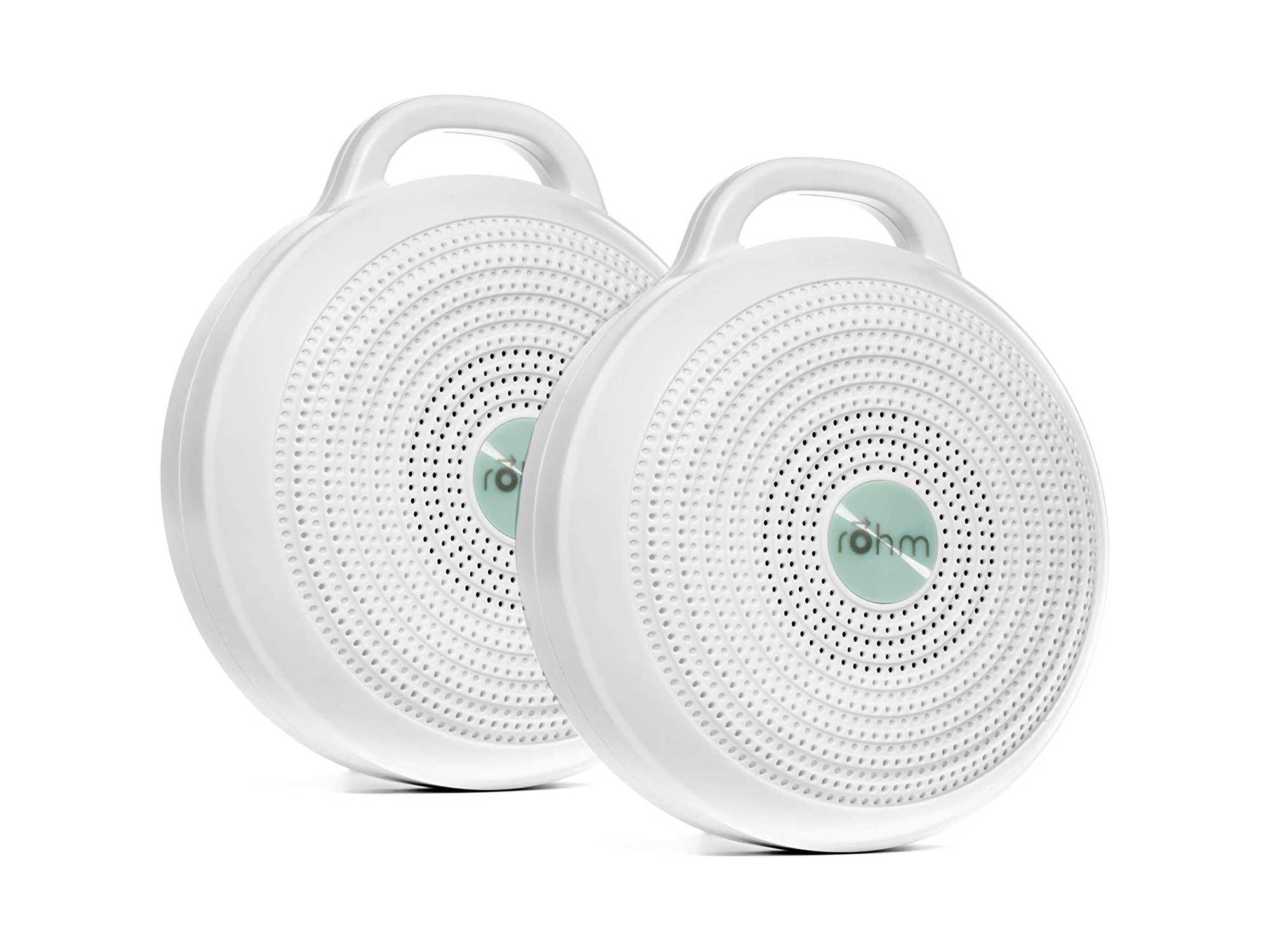 Yogasleep Rohm Portable White Noise Machine for Travel 3 Soothing Natural Sounds + Volume Control Sleep Therapy for Adults & Baby 2-Pack