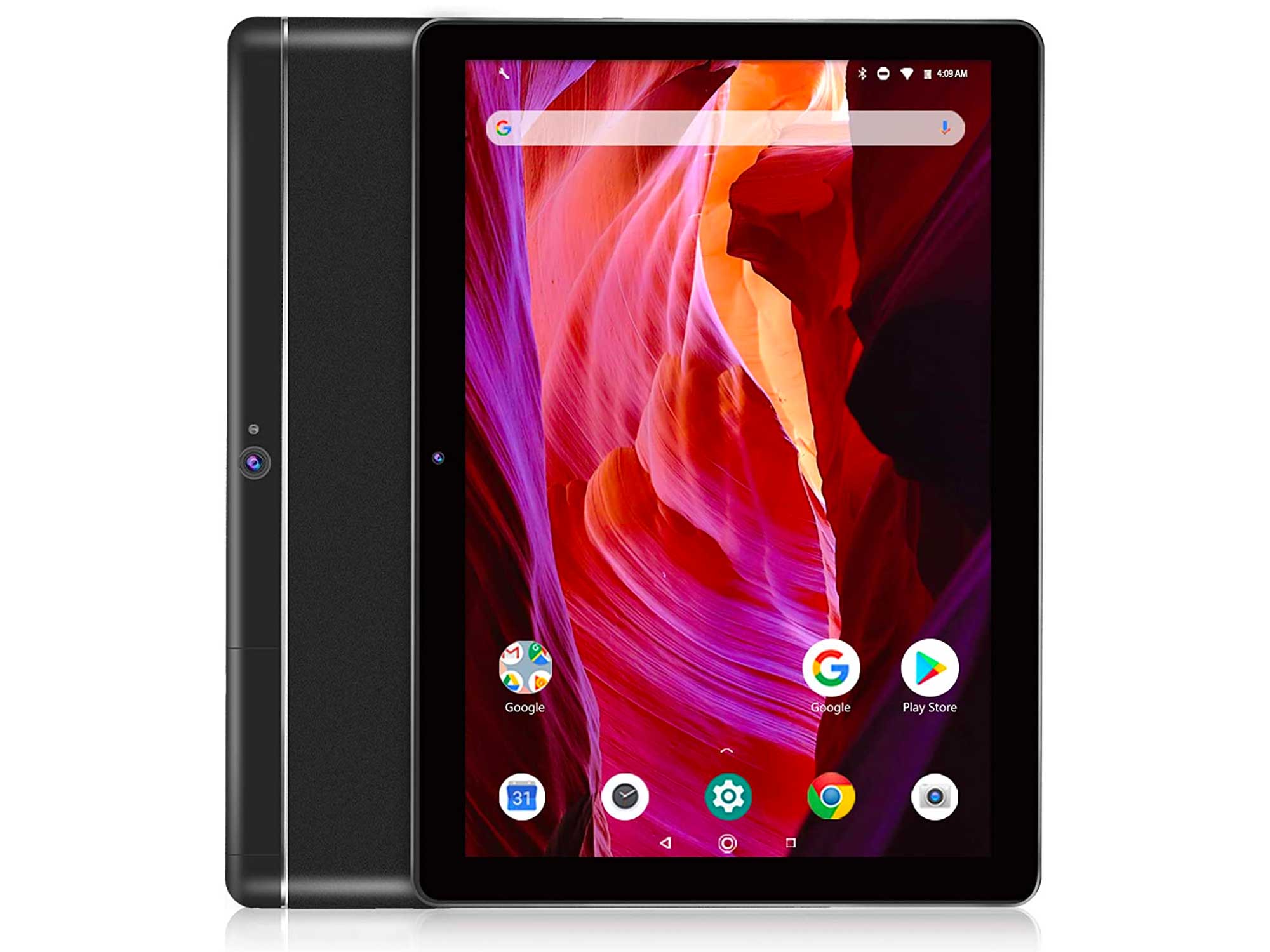 Dragon Touch K10 Tablet, 10 inch Android Tablet with 16 GB Quad Core Processor, 1280x800 IPS HD Display, Micro HDMI, GPS, FM, 5G WiFi, Black Metal Body