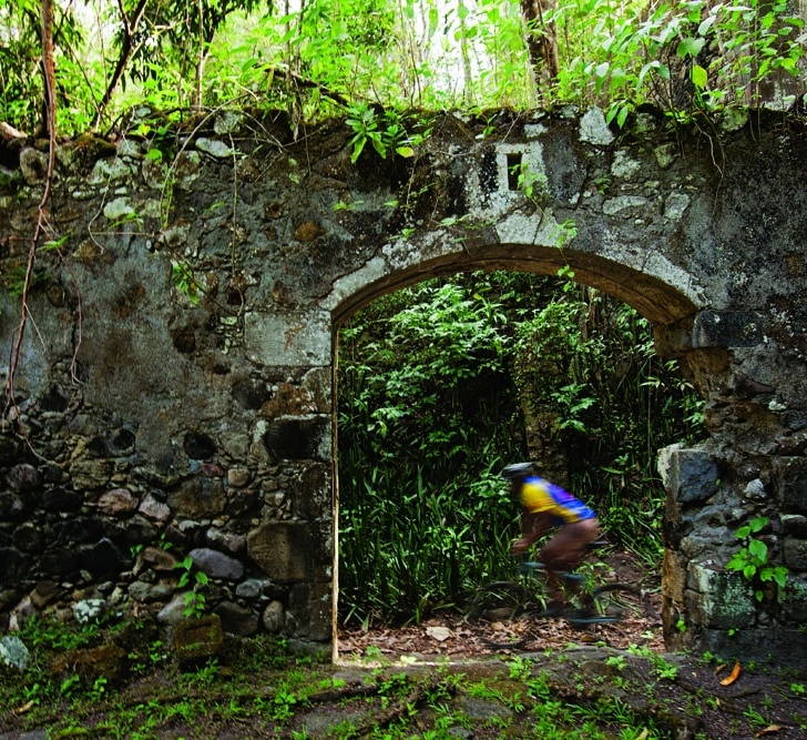 Biking on St. Lucia