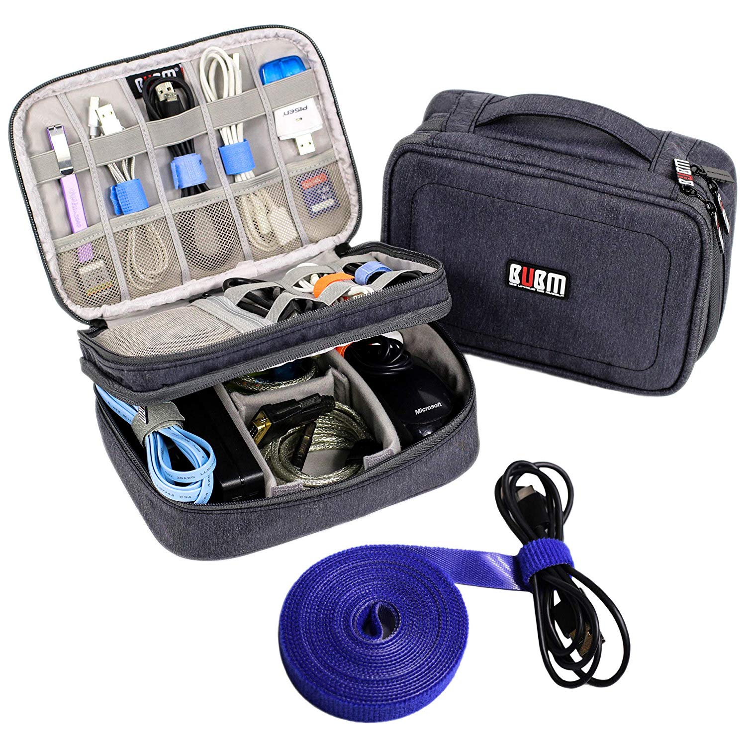 Electronics Organizer Travel Cable Cord Bag